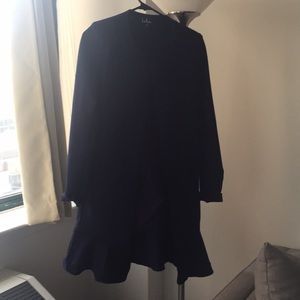 Navy blue overcoat